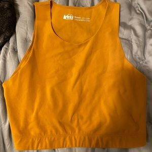 Rei yellow workout top